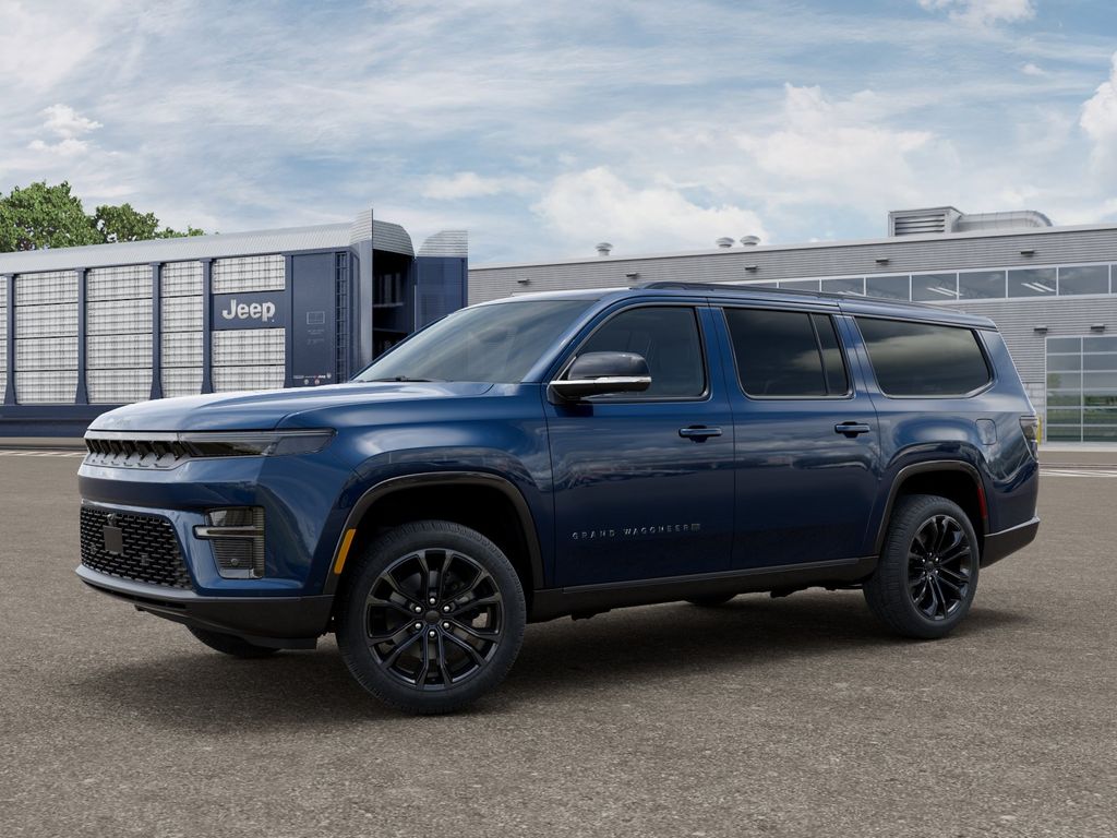 New 2026 Fathom Blue Pearlcoat Jeep Summit Obsidian image 2