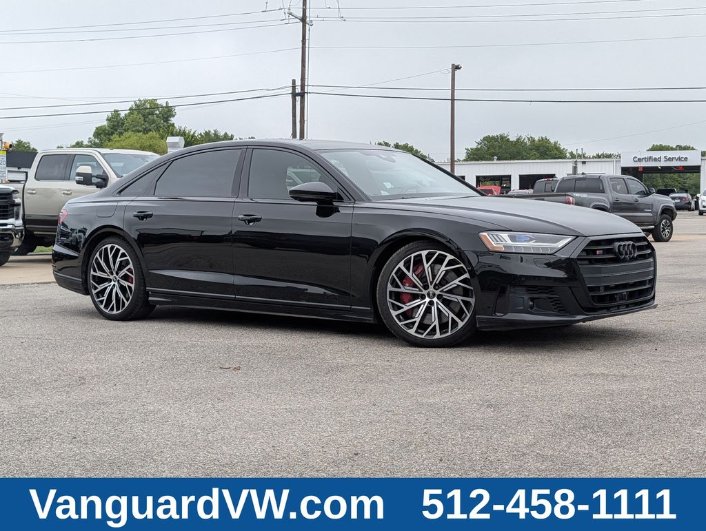 Black Metallic 2021 Audi S8 Sedan All-Wheel Drive 8-Speed Automatic