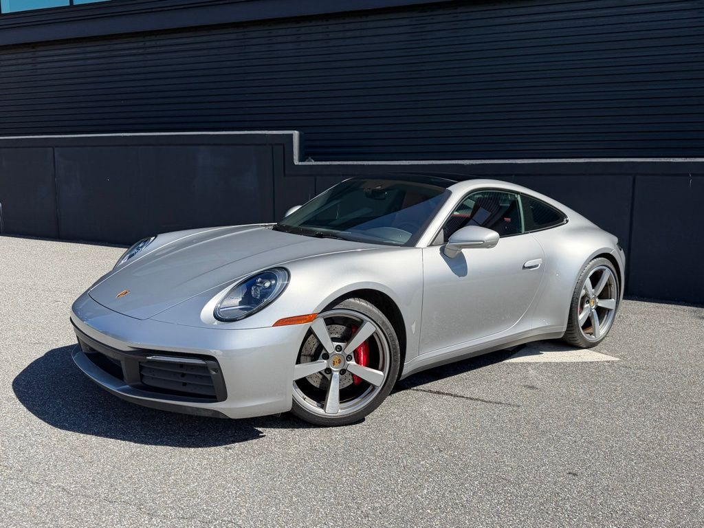 GT Silver Metallic 2021 Porsche 911 Carrera S Coupe RWD Coupe Rear-Wheel Drive 8-Speed Automatic