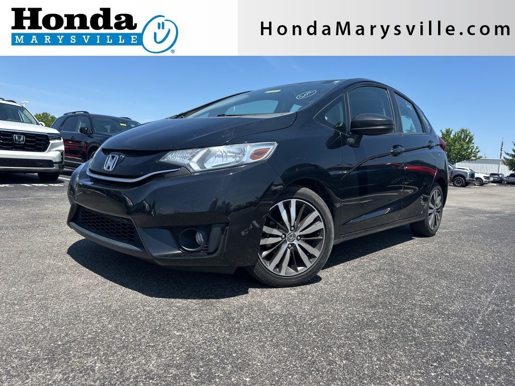 Crystal Black Pearl 2015 Honda Fit EX Hatchback Front-Wheel Drive Continuously Variable Transmission