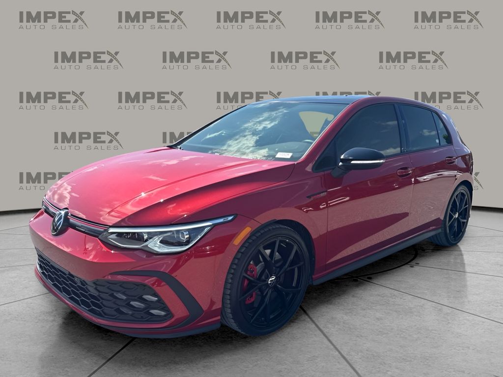Kings Red Metallic/Black Roof 2024 Volkswagen Golf GTI Hatchback Front-Wheel Drive 6-Speed Manual