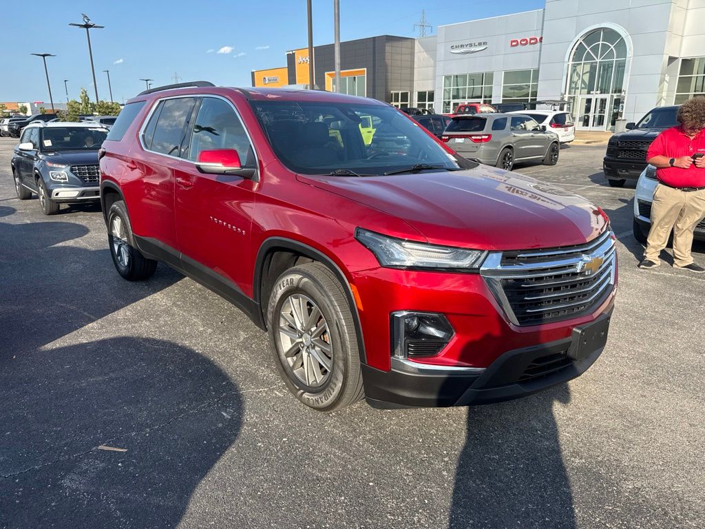 Radiant Red Tintcoat 2023 Chevrolet Traverse SUV / Crossover Four-Wheel Drive 9-Speed Automatic