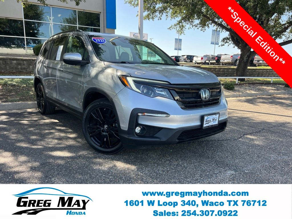 Lunar Silver Metallic 2021 Honda Pilot SUV / Crossover Front-Wheel Drive 9-Speed Automatic