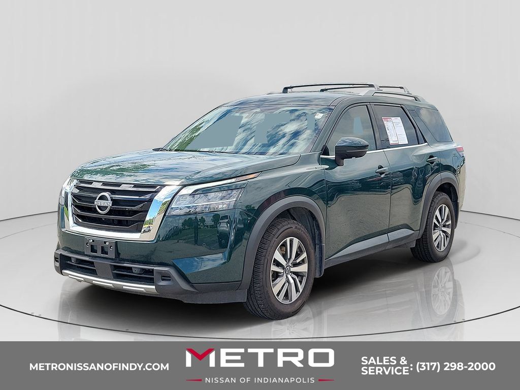 Black (Obsidian Green Pearl) 2023 Nissan Pathfinder SUV / Crossover All-Wheel Drive 9-Speed Automatic