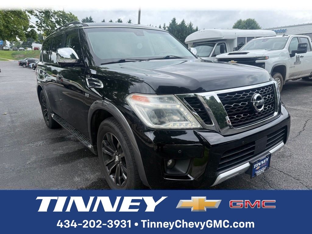 Super Black 2017 Nissan Armada SUV / Crossover Four-Wheel Drive 7-Speed Automatic