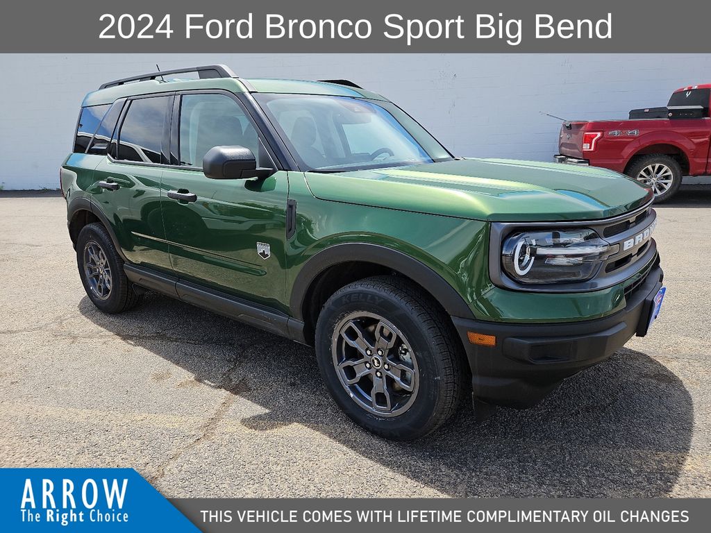 Green Metallic 2024 Ford Bronco Sport SUV / Crossover All-Wheel Drive 8-Speed Automatic