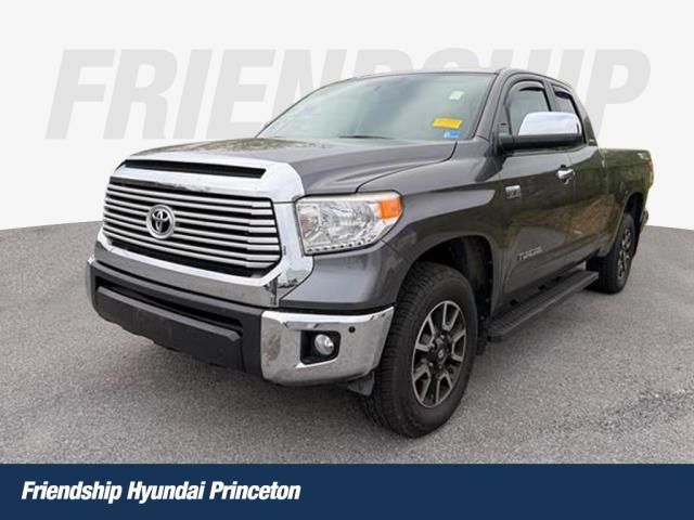Gray 2017 Toyota Tundra Limited Double Cab 5.7L 4WD Pickup Truck Four-Wheel Drive 6-Speed Automatic Overdrive