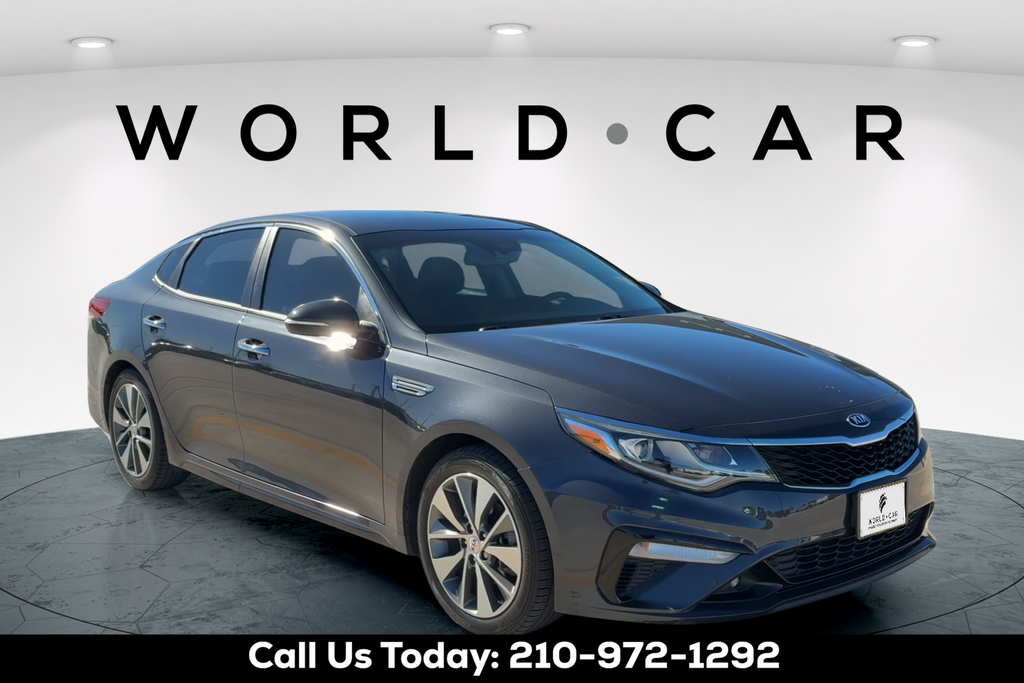 Gray (Platinum Graphite) 2019 Kia Optima S FWD Sedan Front-Wheel Drive 6-Speed Automatic