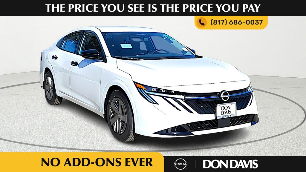 White (Fresh Powder) 2026 Nissan Sentra Sedan Front-Wheel Drive Continuously Variable Transmission