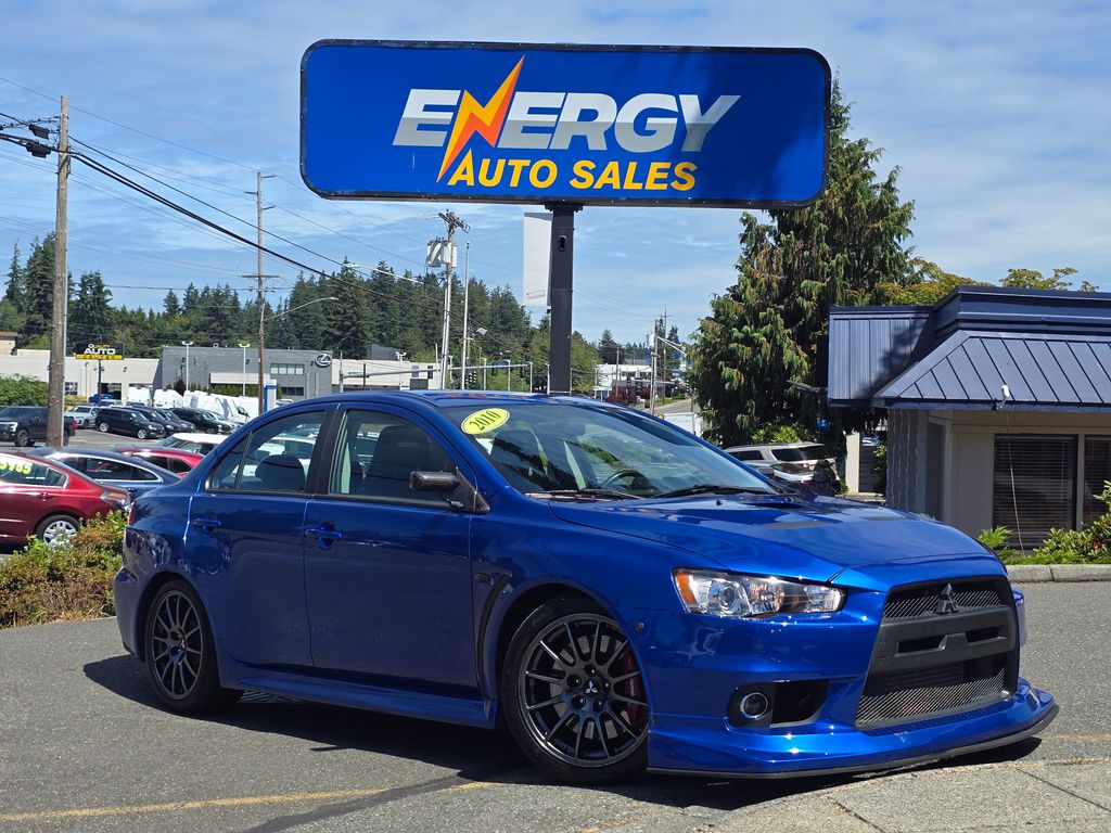 OCTANE BLUE 2010 Mitsubishi Lancer Evolution Sedan All-Wheel Drive 6-Speed Automatic