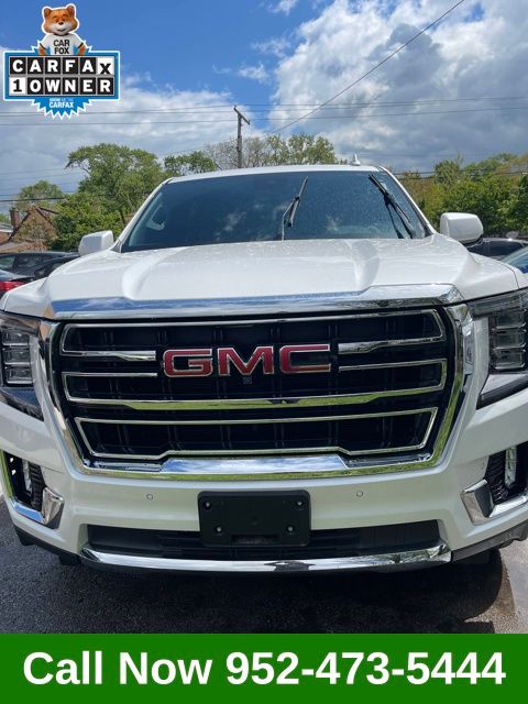White Frost Tricoat 2024 GMC Yukon XL SLT 4WD SUV / Crossover Four-Wheel Drive