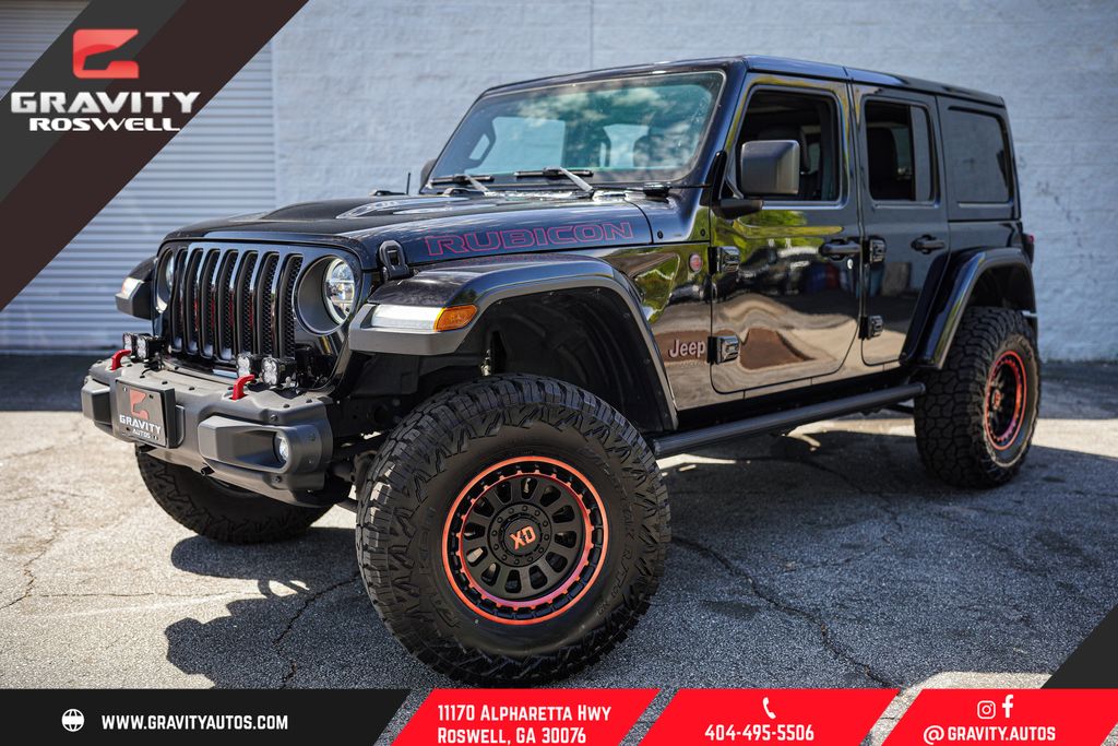Black Clearcoat 2021 Jeep Wrangler Unlimited Rubicon 4WD SUV / Crossover Four-Wheel Drive 8-Speed Automatic