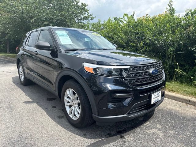 Black Metallic 2021 Ford Explorer SUV / Crossover Rear-Wheel Drive Automatic