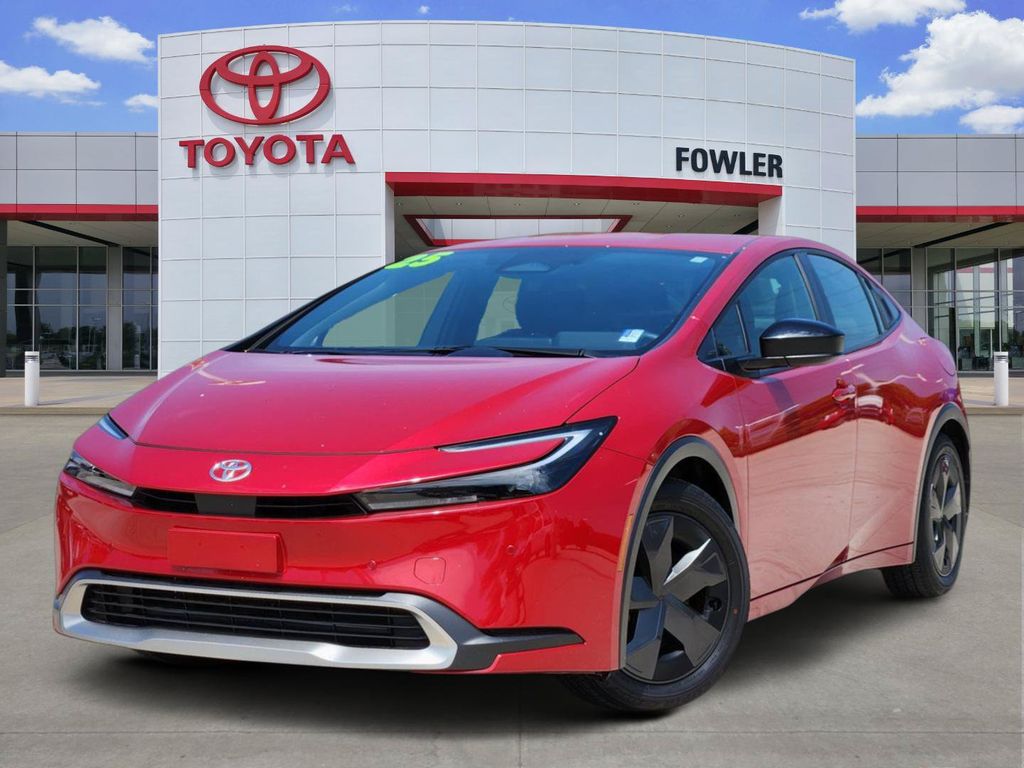 Red 2025 Toyota Prius Plug-In Hybrid Hatchback Front-Wheel Drive Continuously Variable Transmission
