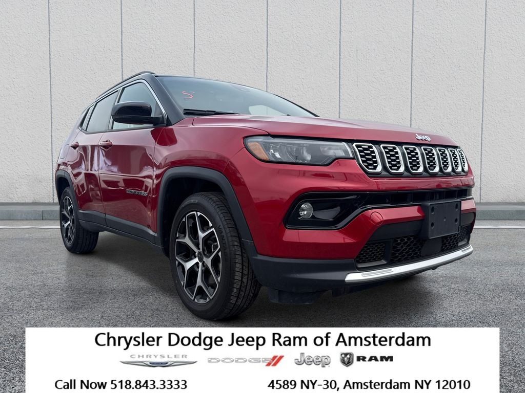 Red Hot Pearlcoat 2025 Jeep Compass Limited 4WD SUV / Crossover Four-Wheel Drive 8-Speed Automatic