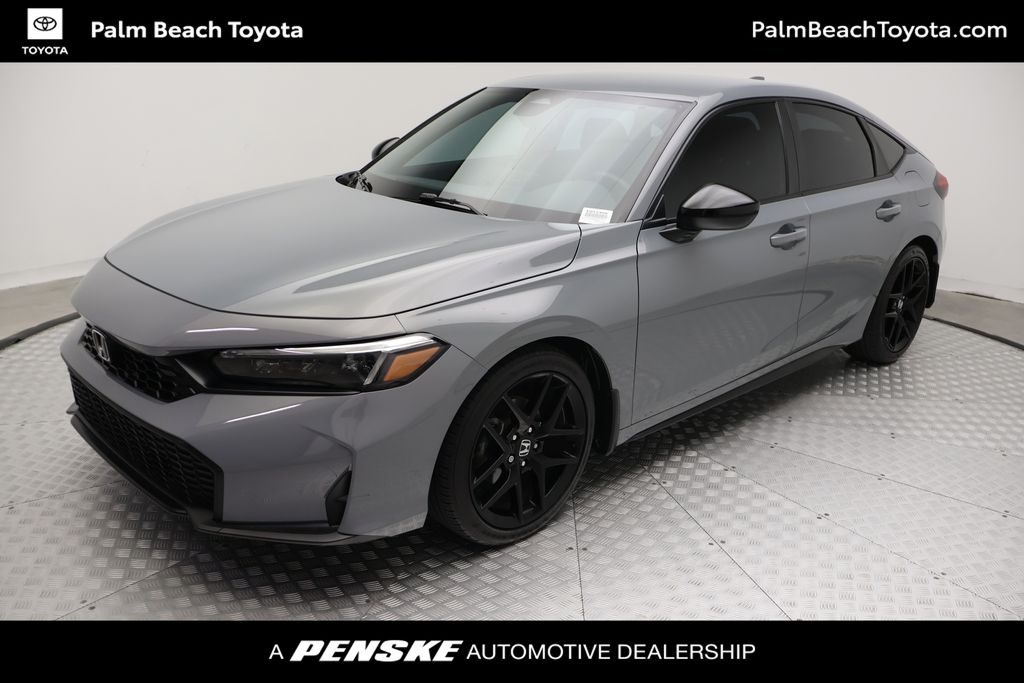 Urban Gray Pearl 2025 Honda Civic Hatchback Sport FWD Hatchback Front-Wheel Drive Continuously Variable Transmission
