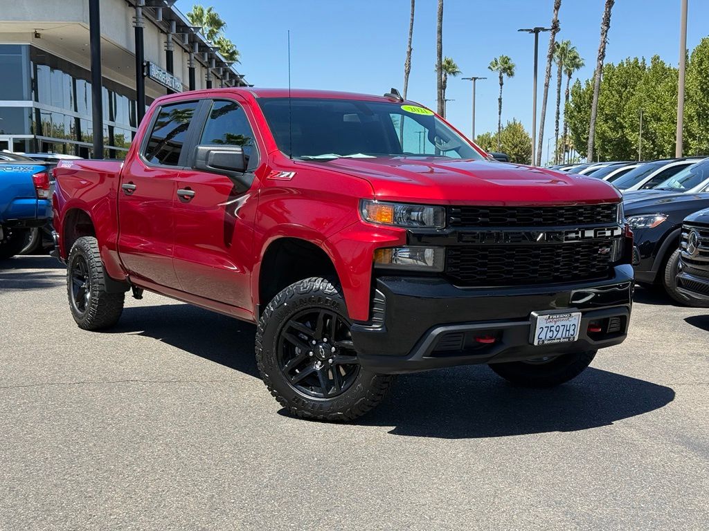 Cherry Red Tintcoat 2021 Chevrolet Silverado 1500 Pickup Truck Four-Wheel Drive 6-Speed Automatic Overdrive