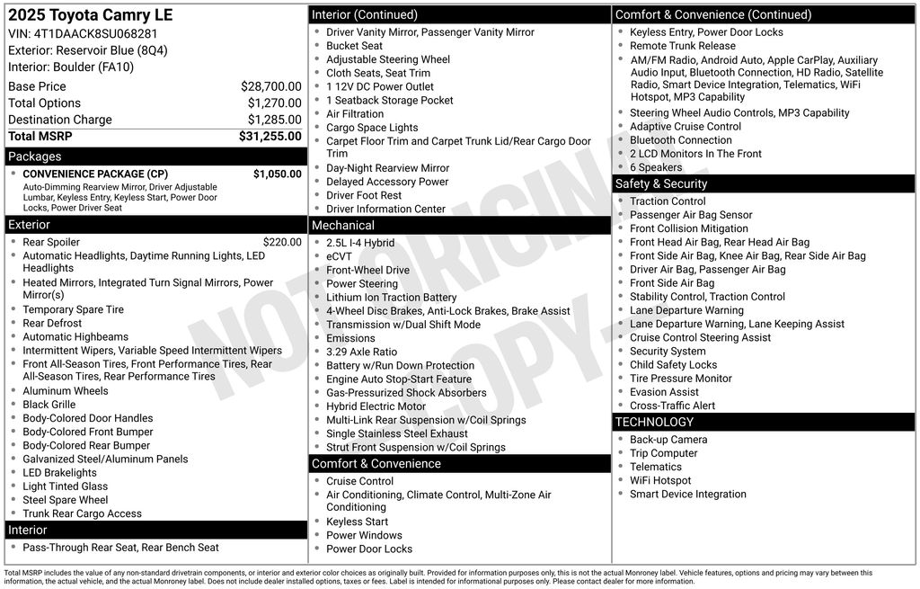 Used 2025  Toyota LE image 6