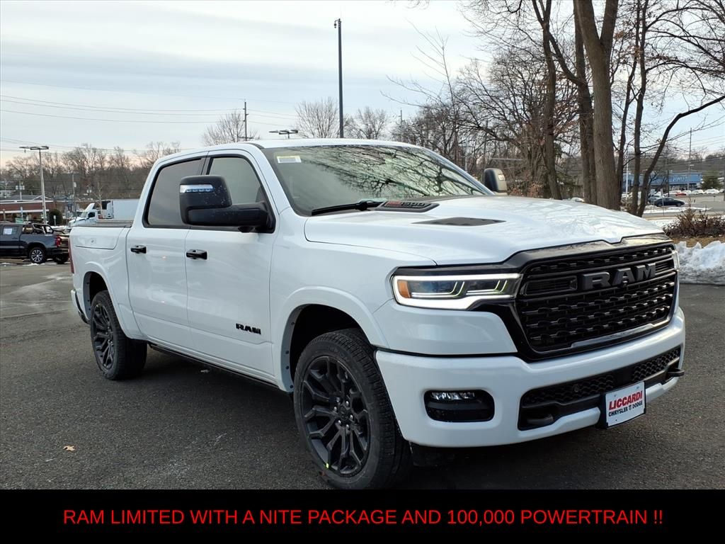 Bright White Clearcoat 2026 RAM 1500 Limited Crew Cab 4WD Pickup Truck Four-Wheel Drive 8-Speed Automatic