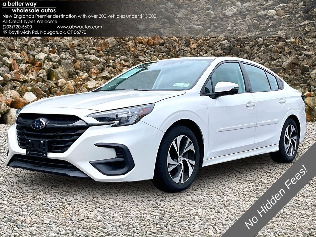Crystal White Pearl 2024 Subaru Legacy Sedan All-Wheel Drive Continuously Variable Transmission