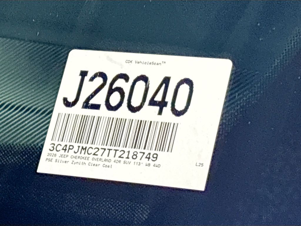 2026 Jeep Cherokee Overland