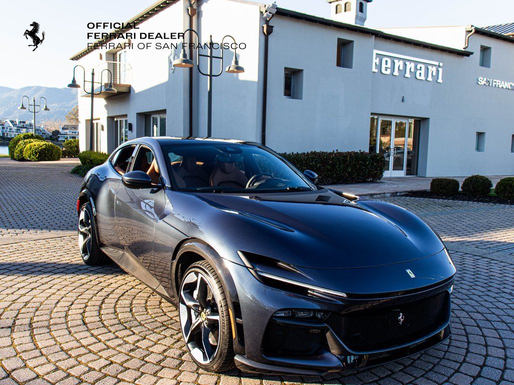 Blu Roma 2024 Ferrari Purosangue SUV / Crossover All-Wheel Drive 8-Speed Dual Clutch