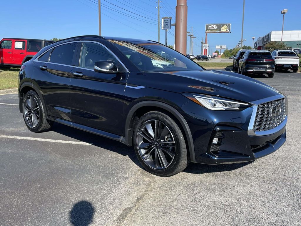 Hermosa Blue 2025 INFINITI QX55 SUV / Crossover All-Wheel Drive Continuously Variable Transmission