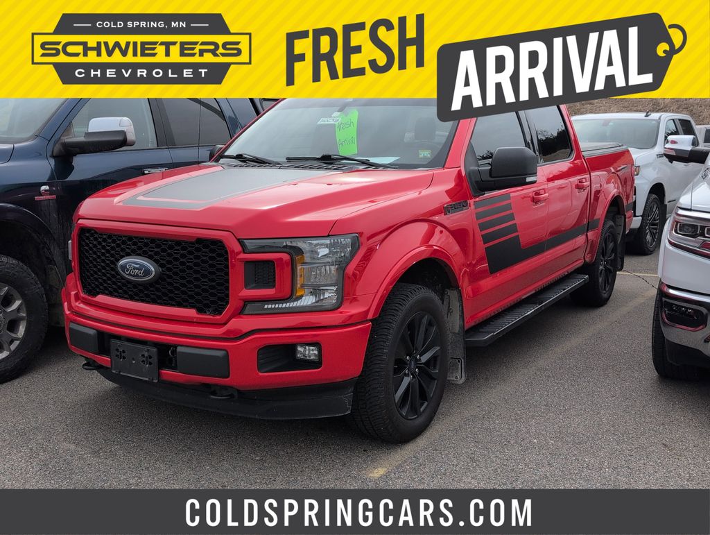 Ruby Red Metallic Tinted Clearcoat 2019 Ford F-150 XLT SuperCrew 4WD Pickup Truck Four-Wheel Drive Automatic