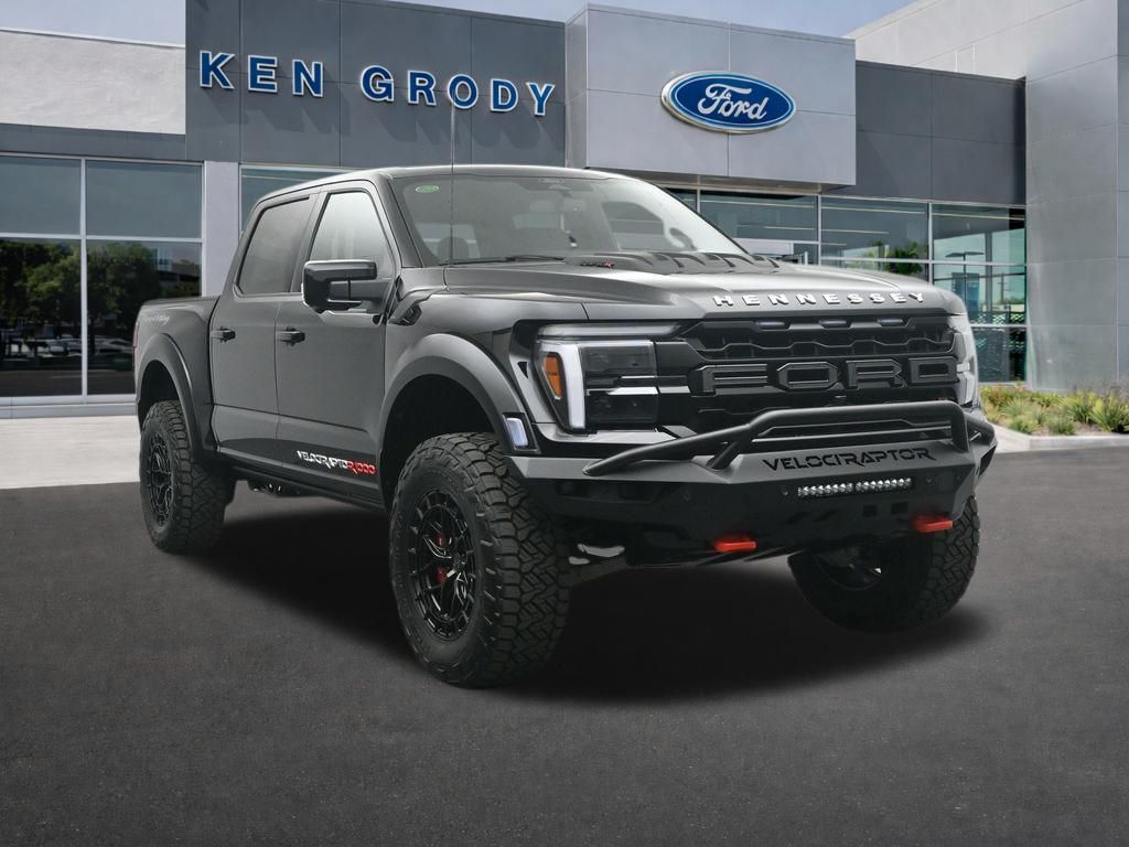 Black Metallic 2025 Ford F-150 Raptor SuperCrew 4WD Pickup Truck Four-Wheel Drive Automatic