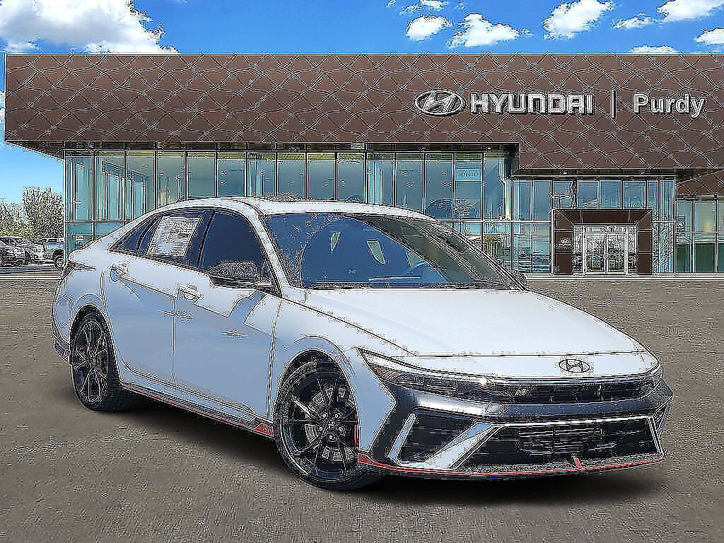 Atlas White 2026 Hyundai Elantra N Sedan Front-Wheel Drive 8-Speed Automatic