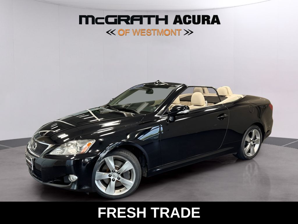 Black (Obsidian) 2010 Lexus IS 350C Convertible RWD Convertible Rear-Wheel Drive 6-Speed Automatic