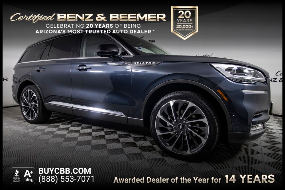 Blue Metallic 2024 Lincoln Aviator SUV / Crossover All-Wheel Drive Automatic