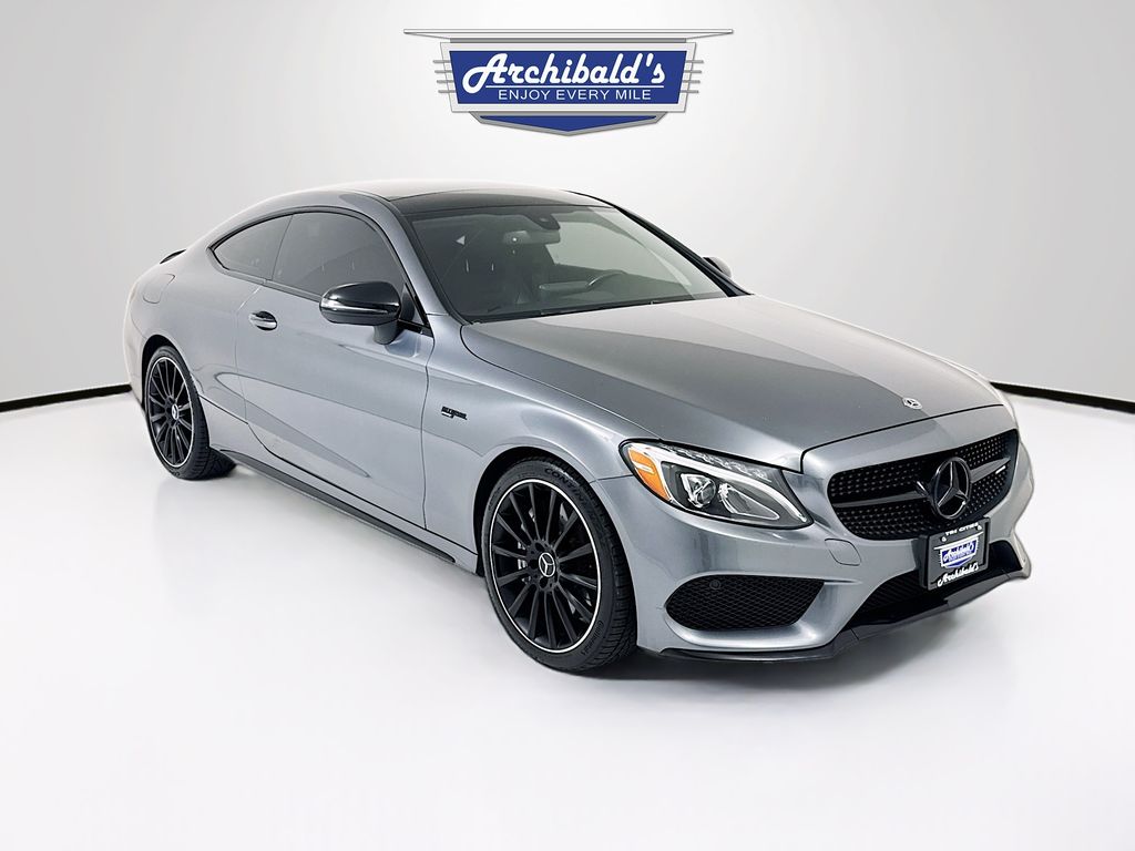 Selenite Gray Metallic 2018 Mercedes-Benz C-Class AMG C 43 Coupe 4MATIC Coupe All-Wheel Drive 9-Speed Automatic