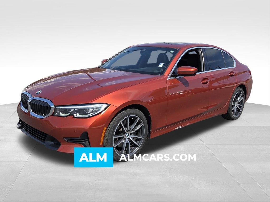 Sunset Orange Metallic 2022 BMW 3 Series Sedan Rear-Wheel Drive 8-Speed Automatic