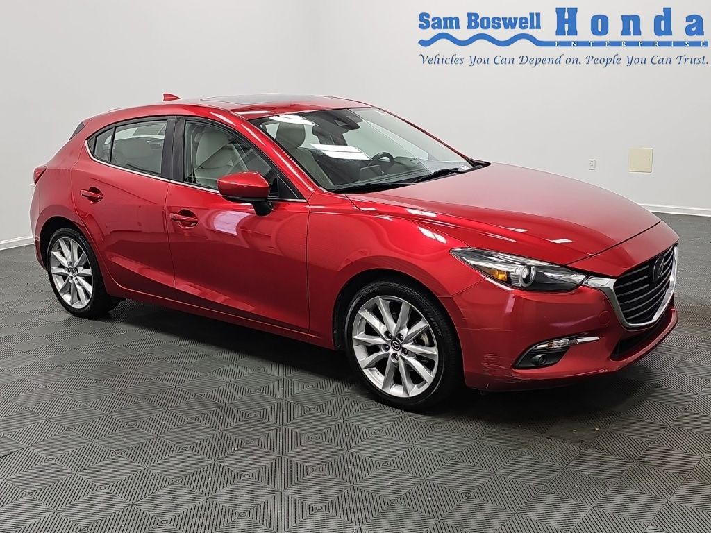 Red Metallic 2017 Mazda MAZDA3 Hatchback Front-Wheel Drive 6-Speed Automatic