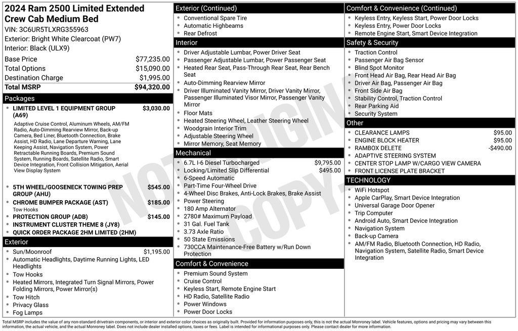 Used Car 2024 Ram 2500  Limited For Sale Under $80,000 In Austin, Texas