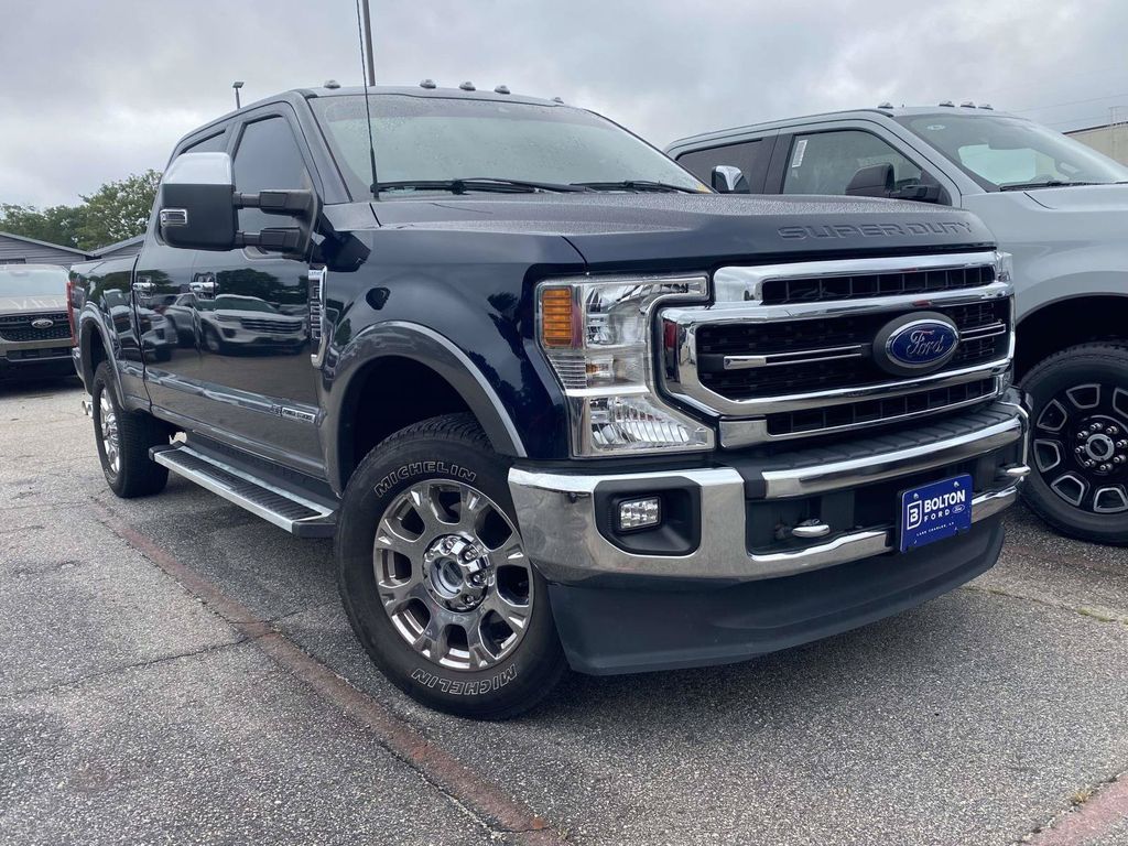 Antimatter Blue Metallic 2022 Ford F-250 Super Duty Pickup Truck Four-Wheel Drive Automatic
