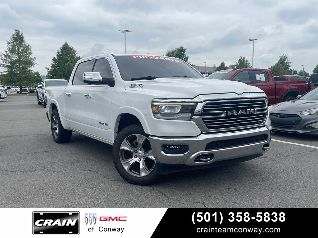 Bright White Clearcoat 2021 RAM 1500 Pickup Truck Four-Wheel Drive 8-Speed Automatic