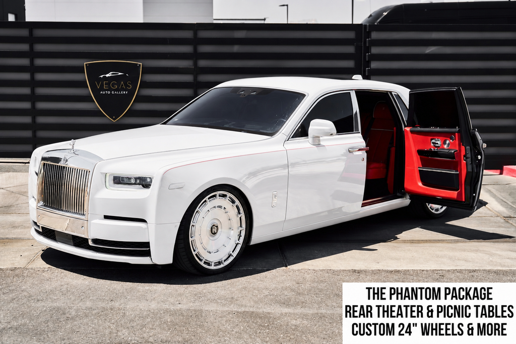 Arctic White 2021 Rolls-Royce Phantom Sedan Rear-Wheel Drive 8-Speed Automatic