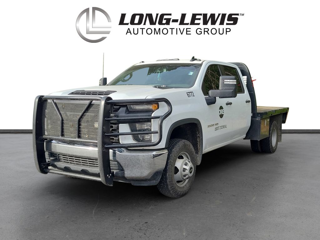 Summit White 2023 Chevrolet Silverado 3500HD Work Truck Crew Cab LB 4WD Pickup Truck Four-Wheel Drive Automatic