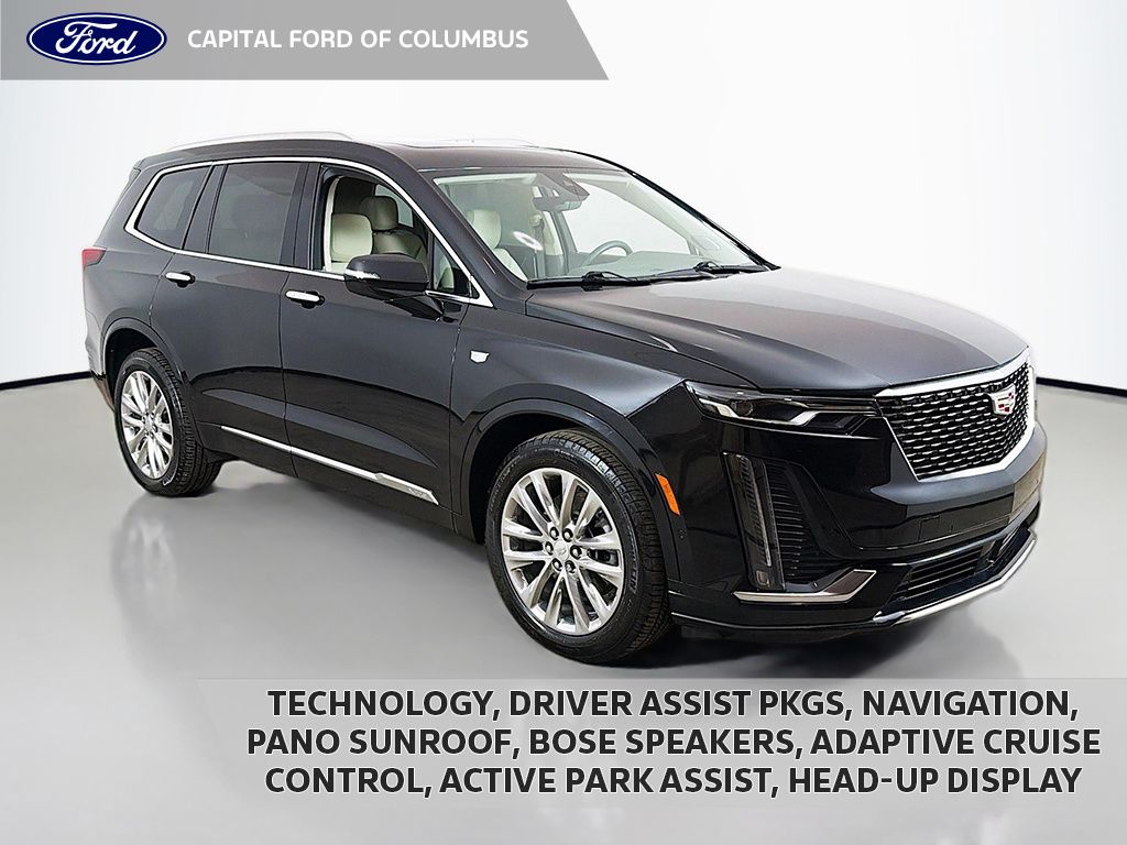 Stellar Black Metallic 2024 Cadillac XT6 Premium Luxury AWD SUV / Crossover Four-Wheel Drive 9-Speed Automatic