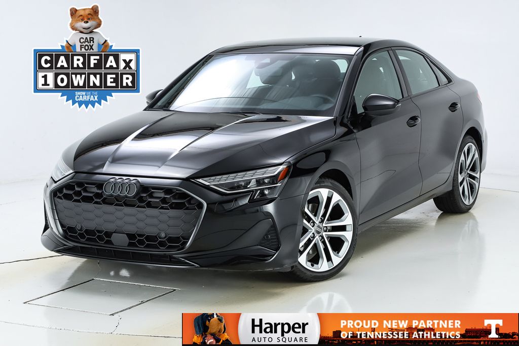 Brilliant Black 2025 Audi A3 Sedan All-Wheel Drive 7-Speed Automatic