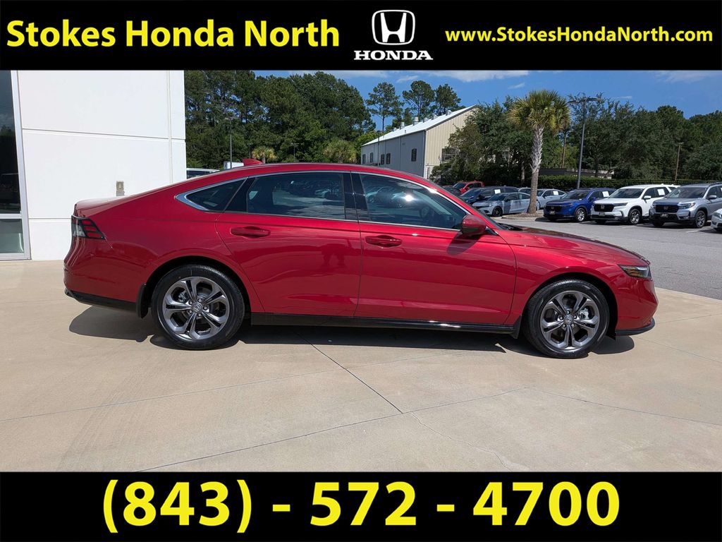 2025 Honda Accord Hybrid EX-L Red at Stokes Honda North