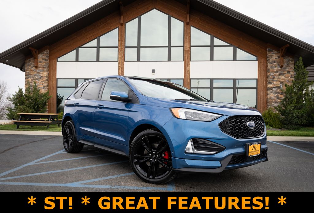 Blue 2019 Ford Edge ST AWD SUV / Crossover All-Wheel Drive 8-Speed Automatic