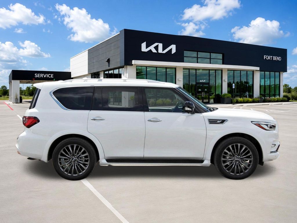 2023 INFINITI QX80 Premium Select White at Legacy Ford