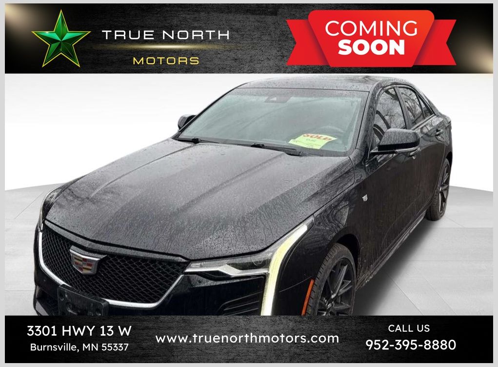 Black 2022 Cadillac CT4 Sport AWD Sedan All-Wheel Drive 8-Speed Automatic