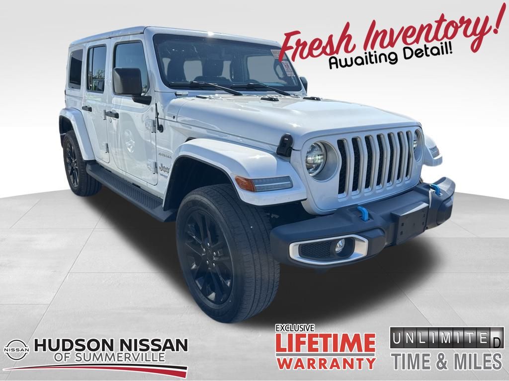 2022 Bright White Clearcoat Jeep Wrangler 4xe SUV