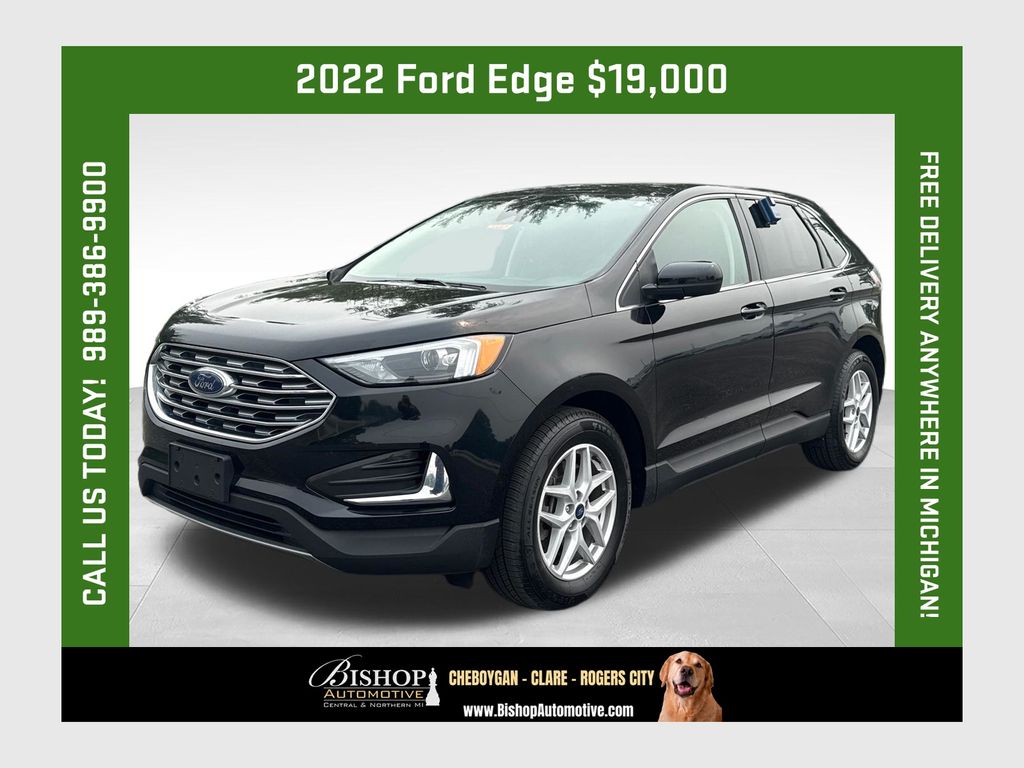 Black Metallic 2022 Ford Edge SUV / Crossover All-Wheel Drive 8-Speed Automatic