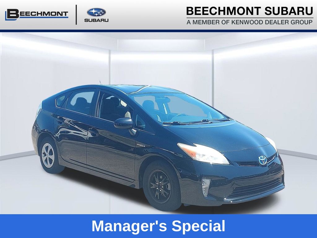 Black 2012 Toyota Prius Hatchback Front-Wheel Drive Continuously Variable Transmission