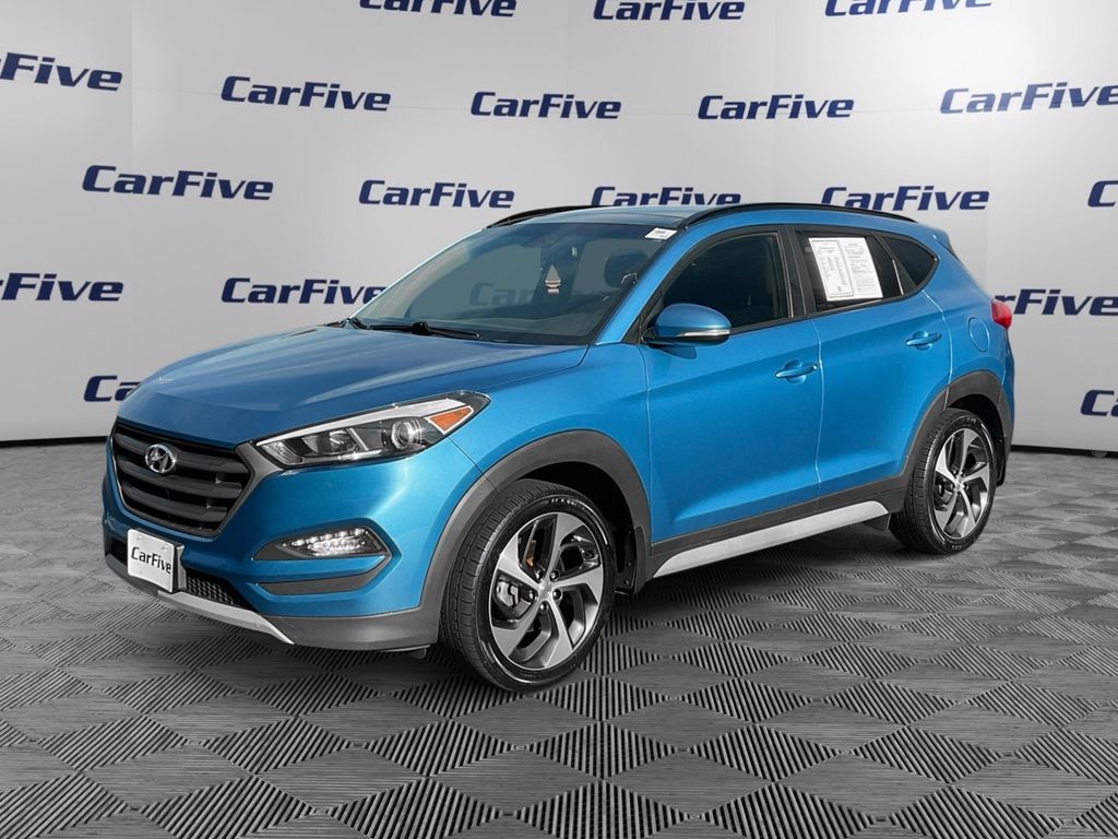 Caribbean Blue 2017 Hyundai Tucson SUV / Crossover All-Wheel Drive 7-Speed Automatic